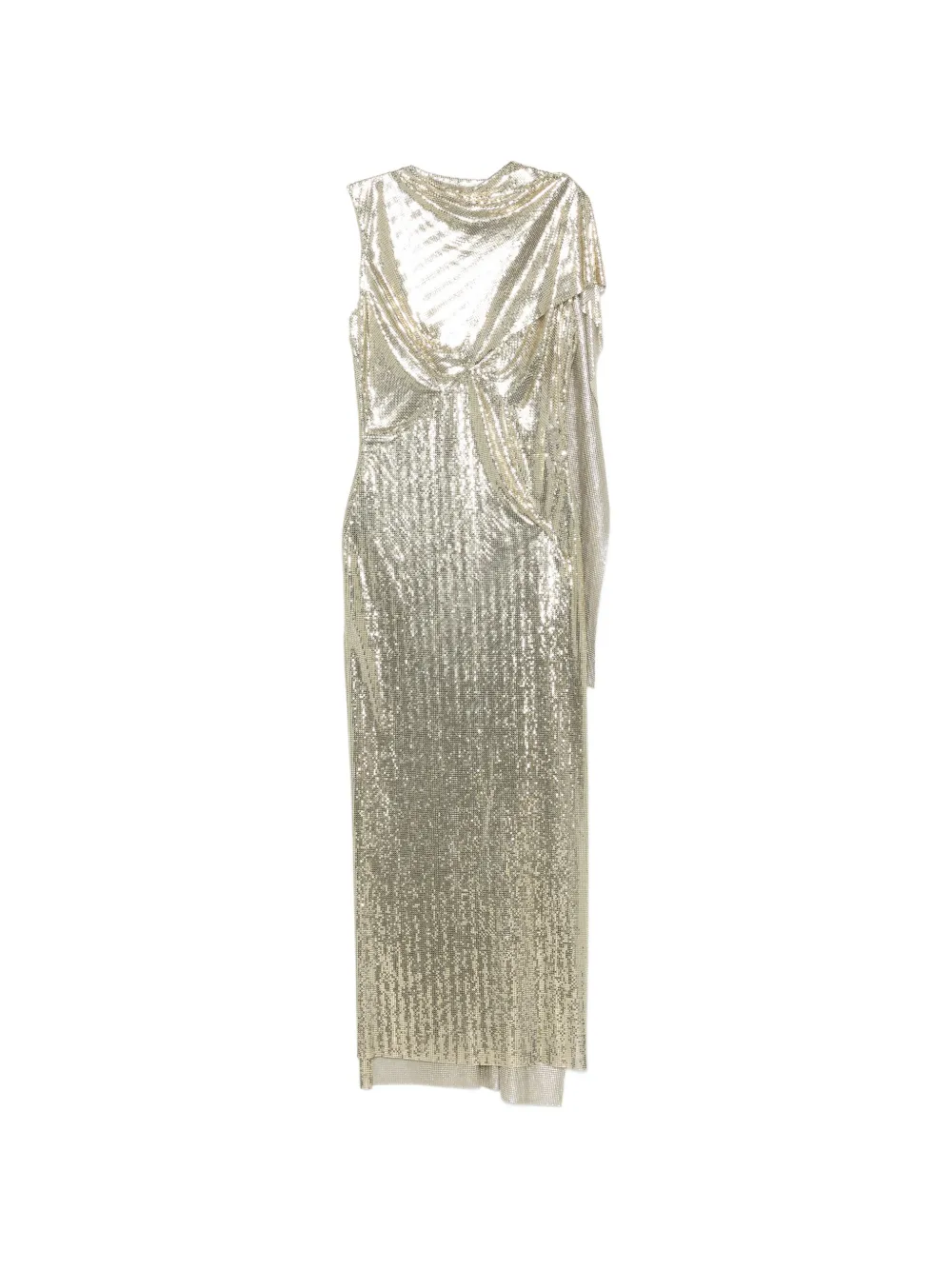 Rabanne Abito drappeggiato - Oro
