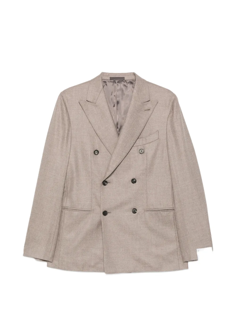 Caruso Aida double-breasted buttoned blazer - Nude