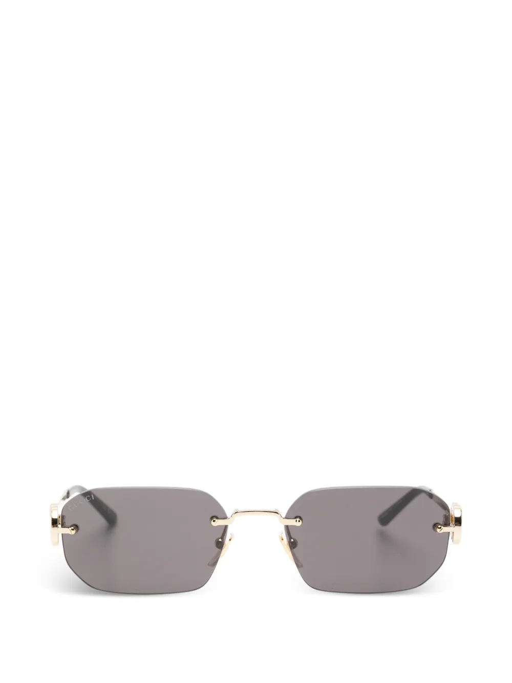Gucci Eyewear Occhiali da sole GG con montatura a giorno - Oro