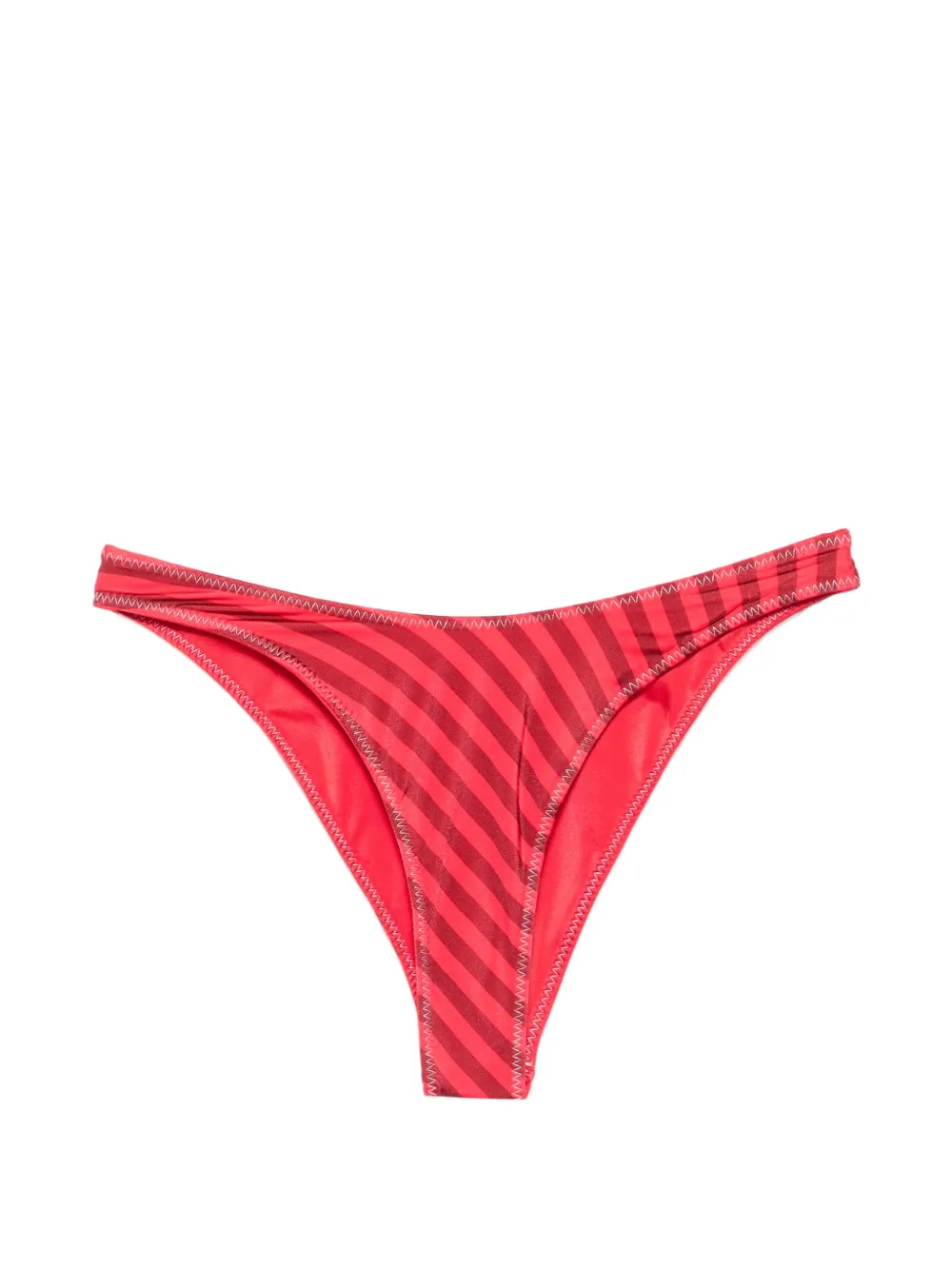 Frankies Bikinis x Jennie Dove striped bikini bottoms - Rosso