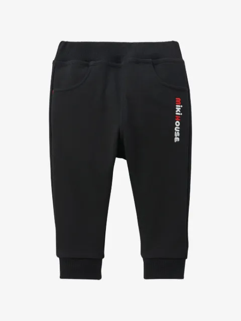 Miki House embroidered logo track pants