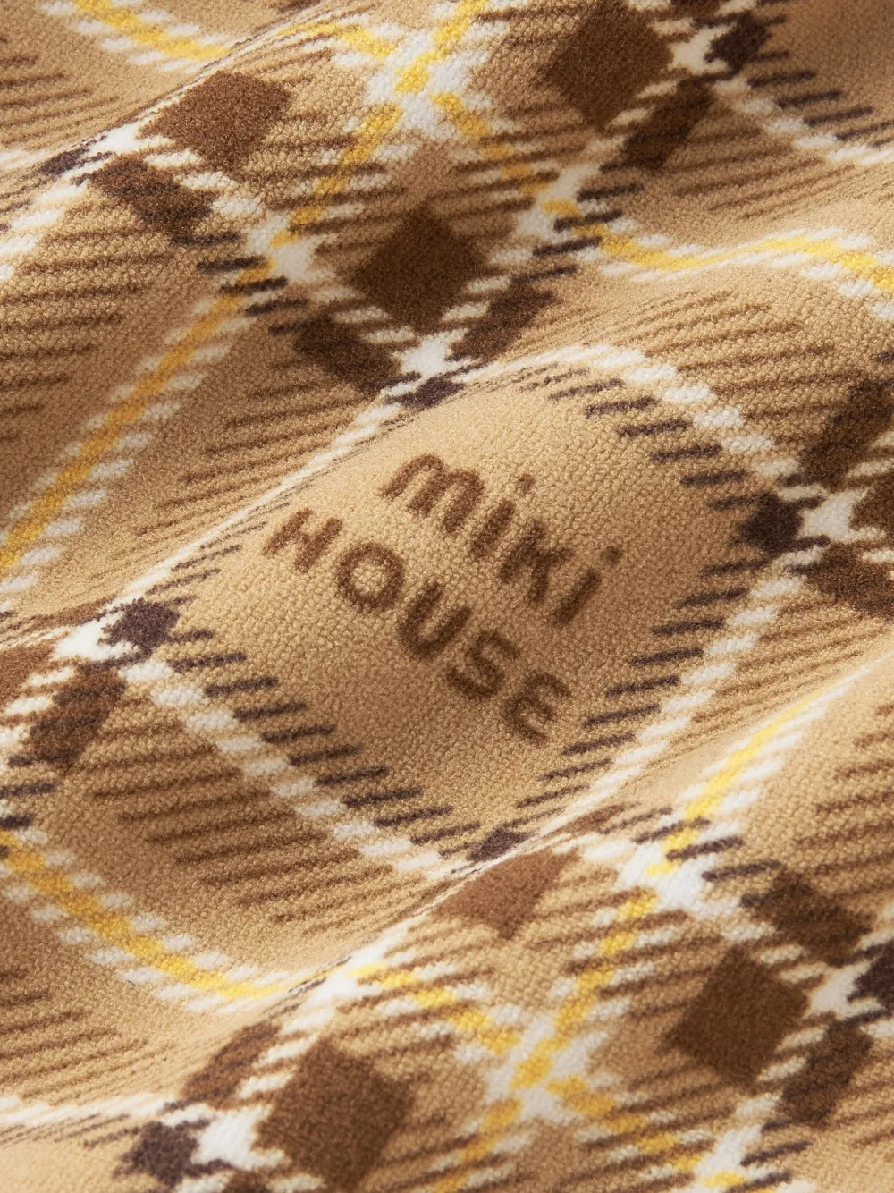 Miki House Duffeljas met houtje-touwtje-sluiting Beige