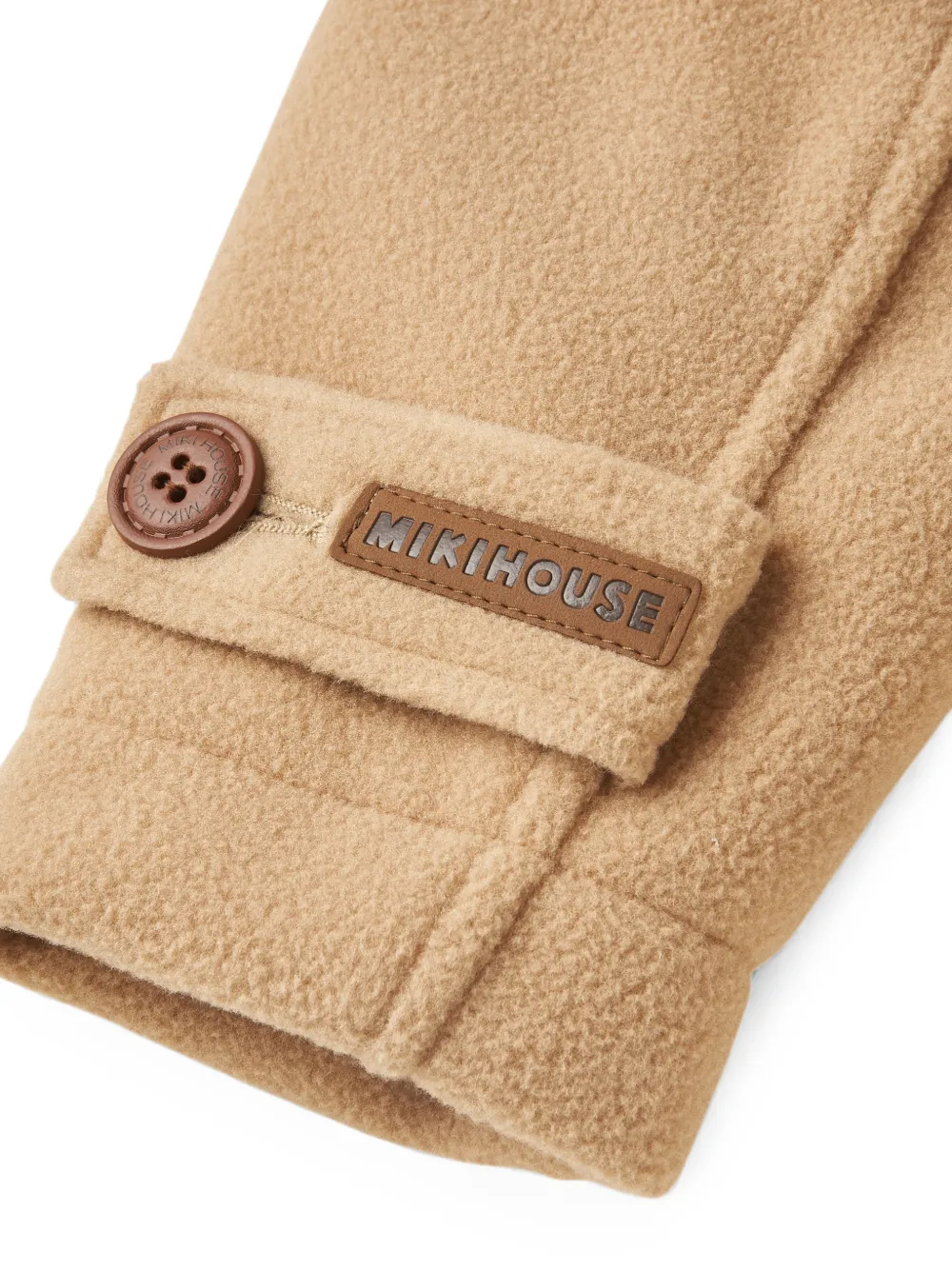 Miki House Duffeljas met houtje-touwtje-sluiting Beige