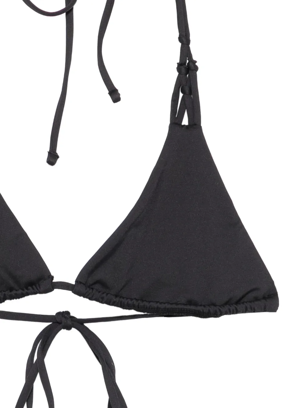 Frankies Bikinis x Jennie Encore triangel bikinitop Zwart