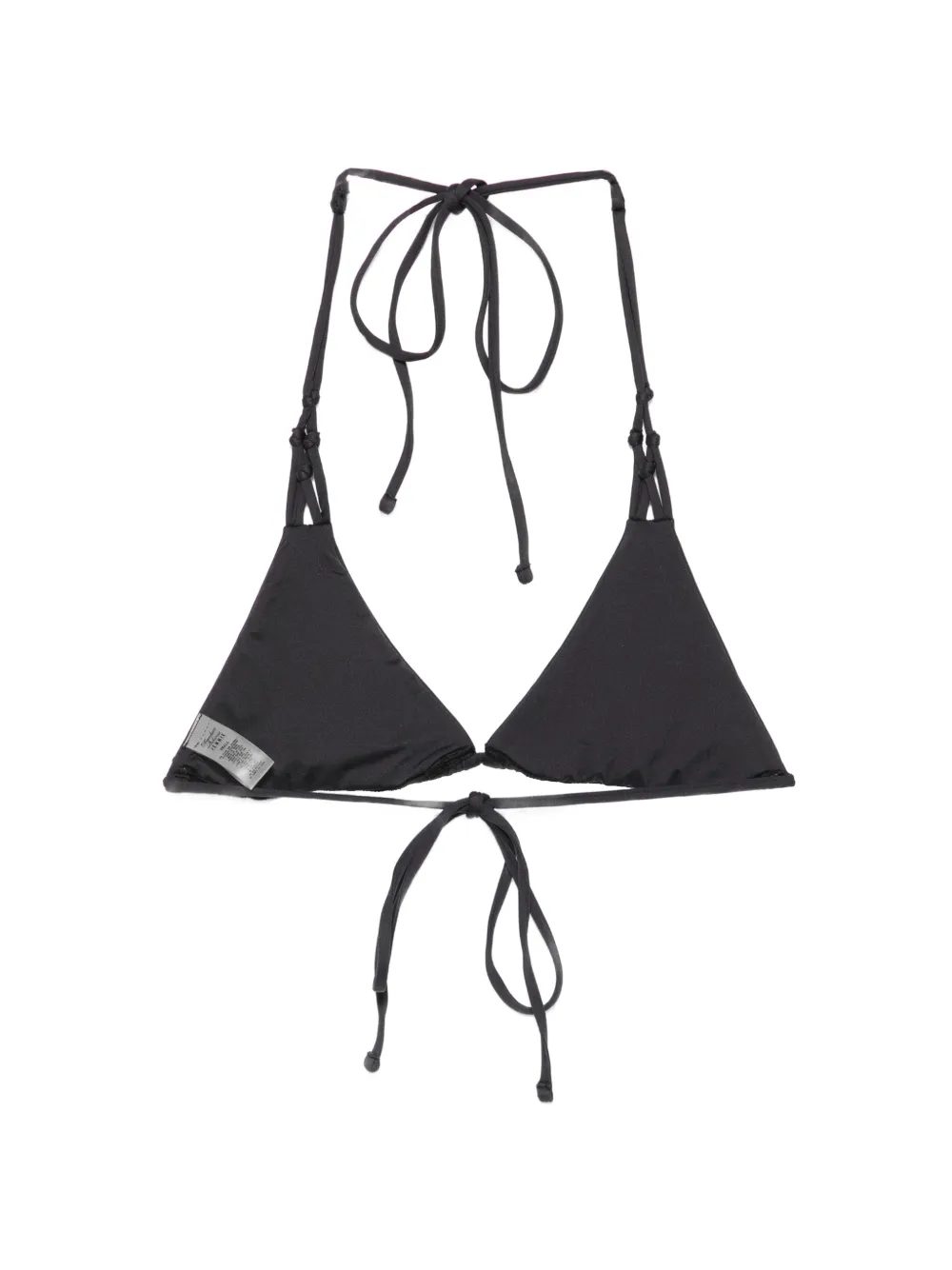 Frankies Bikinis x Jennie Encore triangel bikinitop Zwart