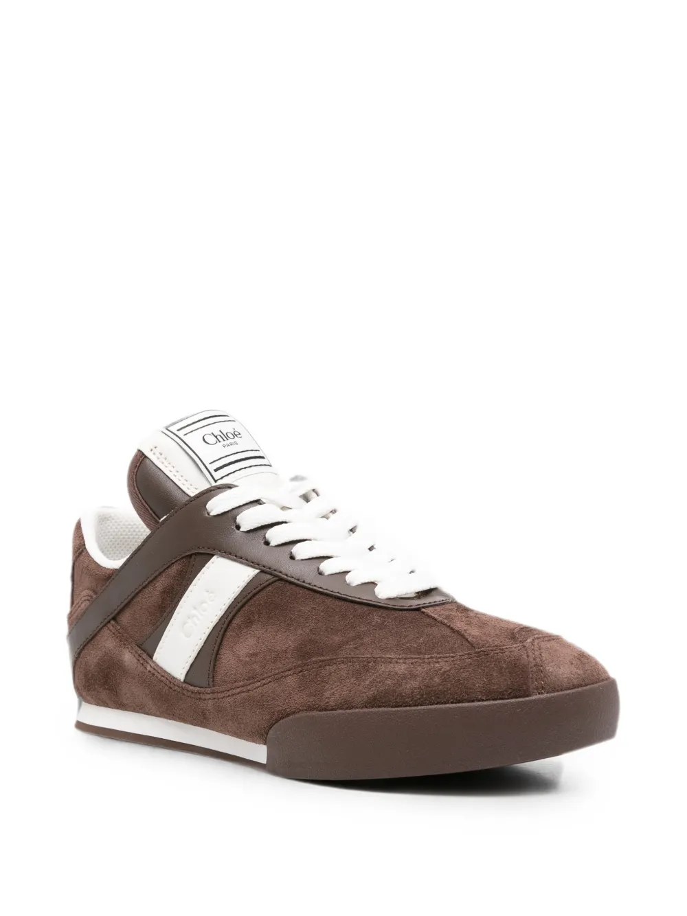 Chloé suede panelled sneakers Bruin
