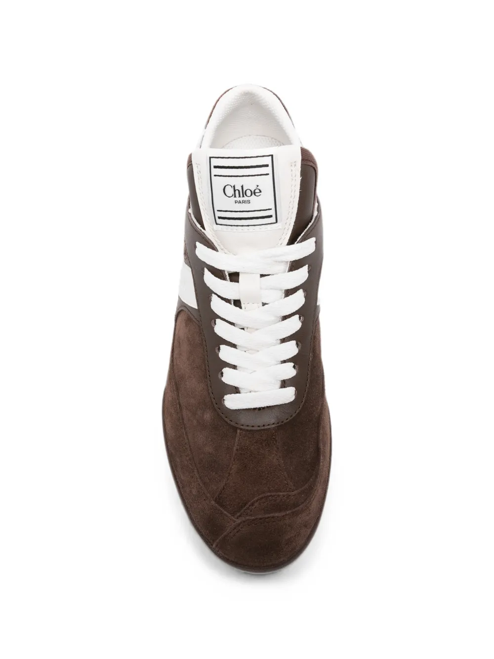 Chloé suede panelled sneakers Bruin