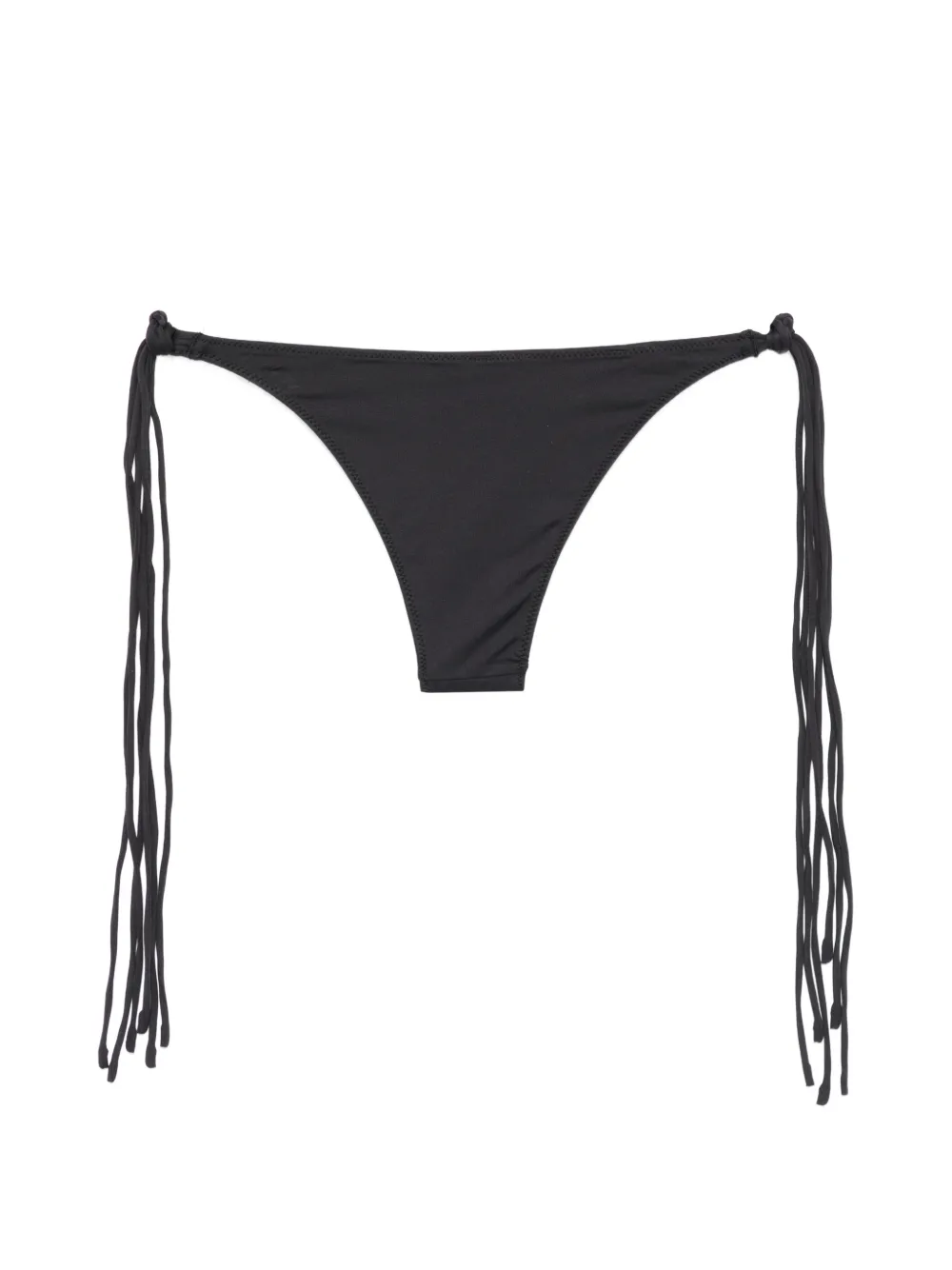 Frankies Bikinis x Jennie Camille bikinislip met franje Zwart