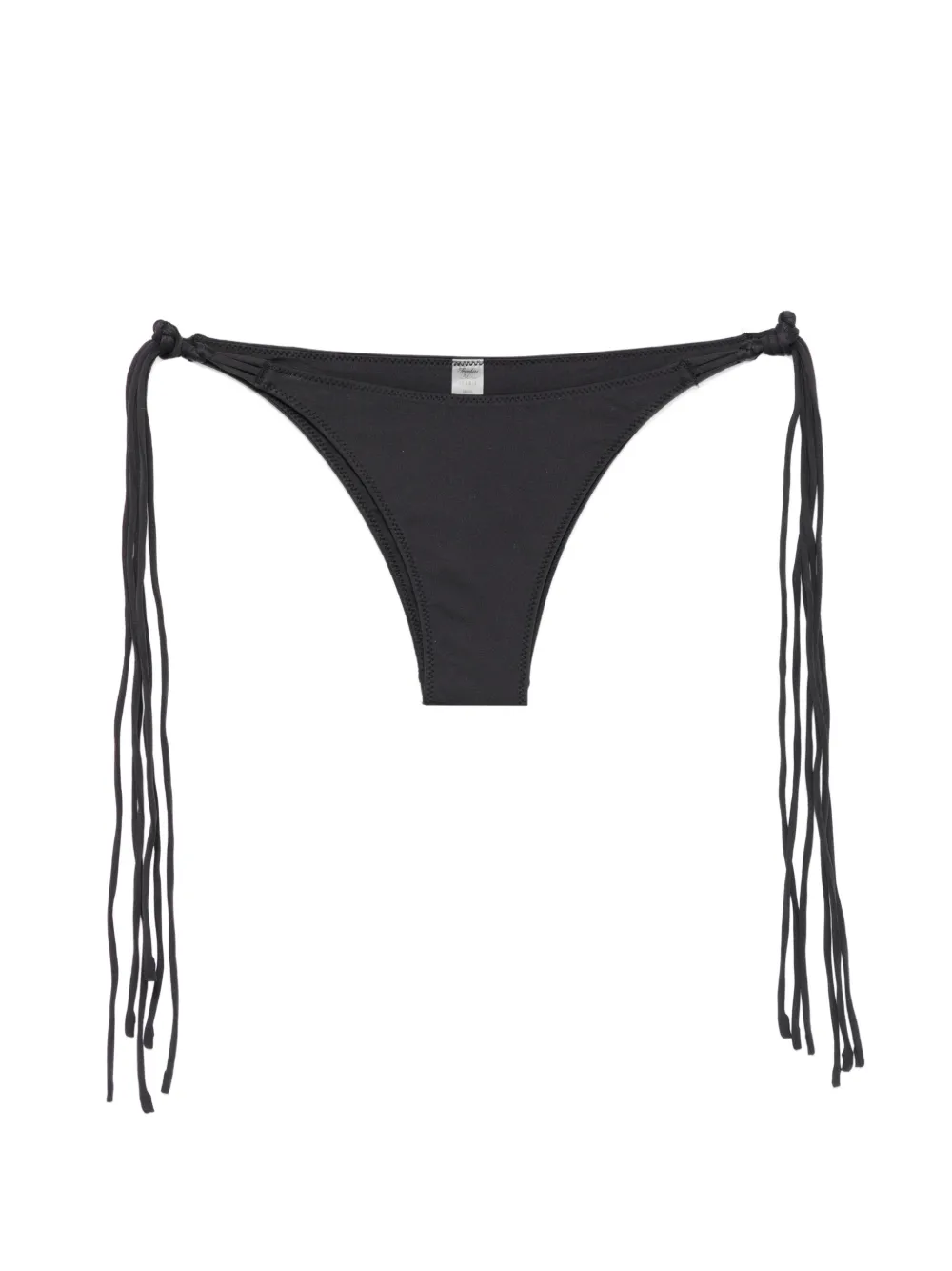 Frankies Bikinis x Jennie Camille fringe-detail bikini bottoms - Nero