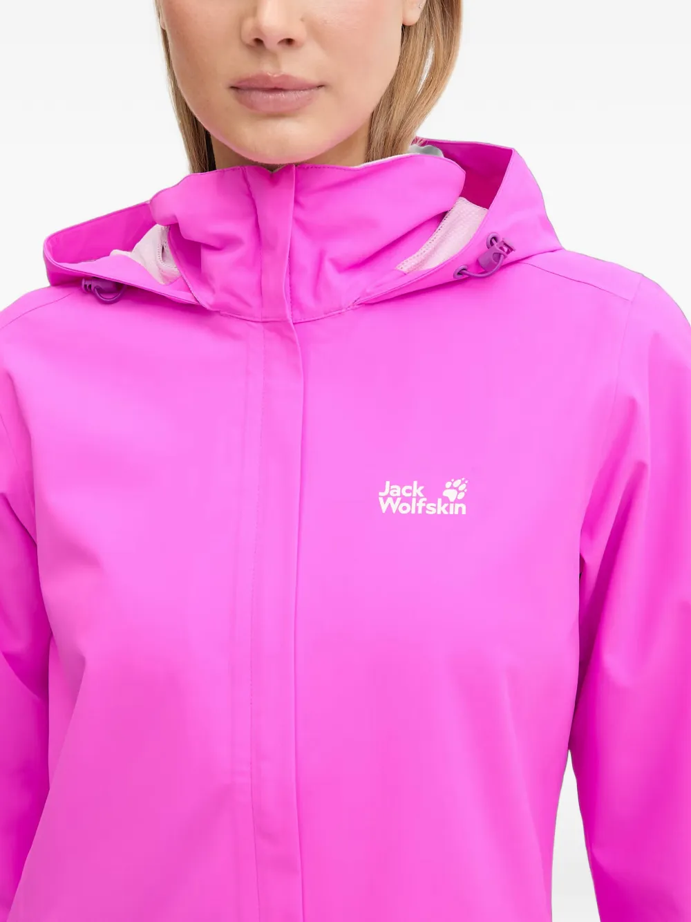 JACK WOLFSKIN Trailtime regenjack met capuchon Roze