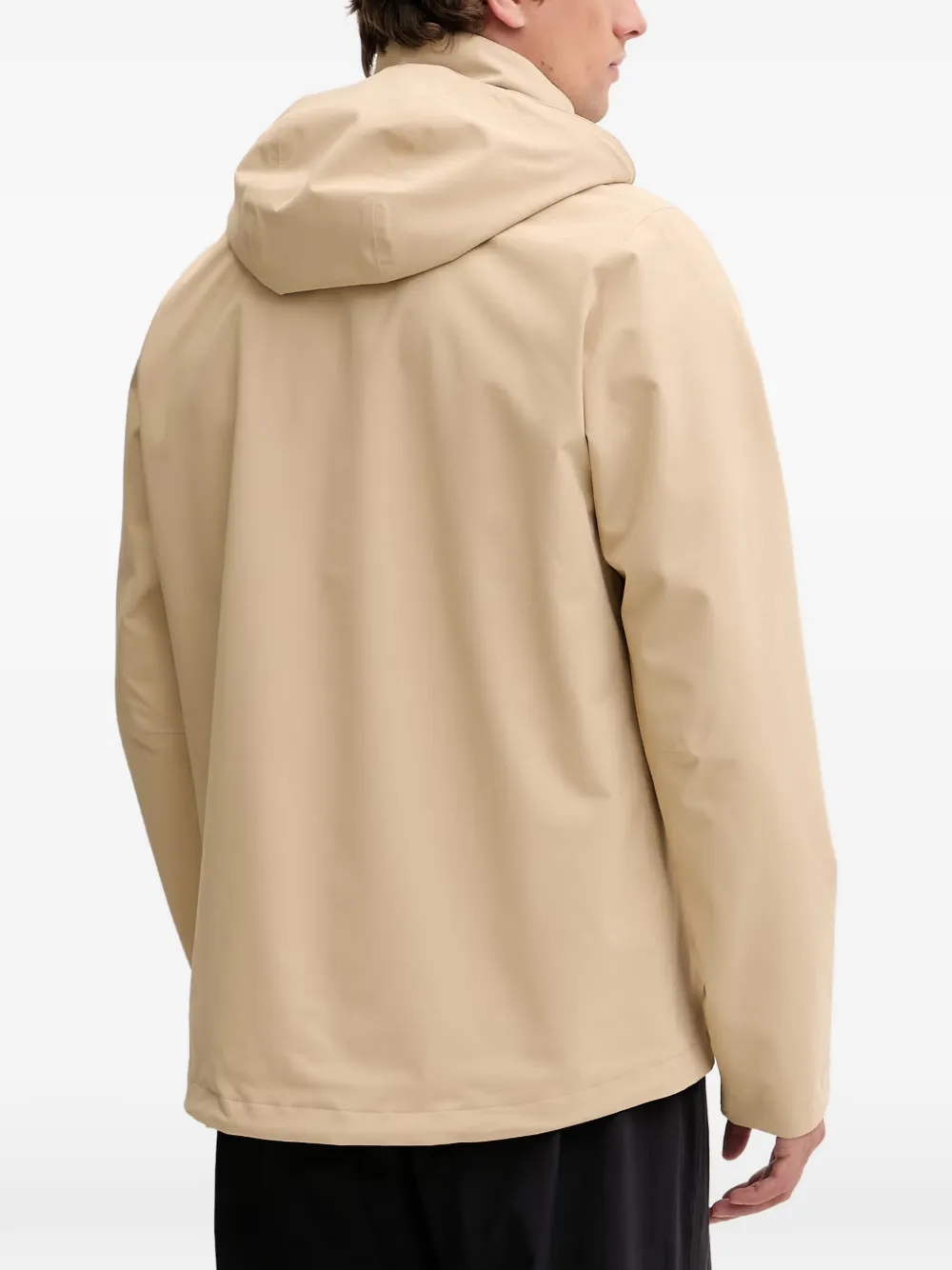 JACK WOLFSKIN Trailtime trainingsjack met capuchon en logo-print Beige