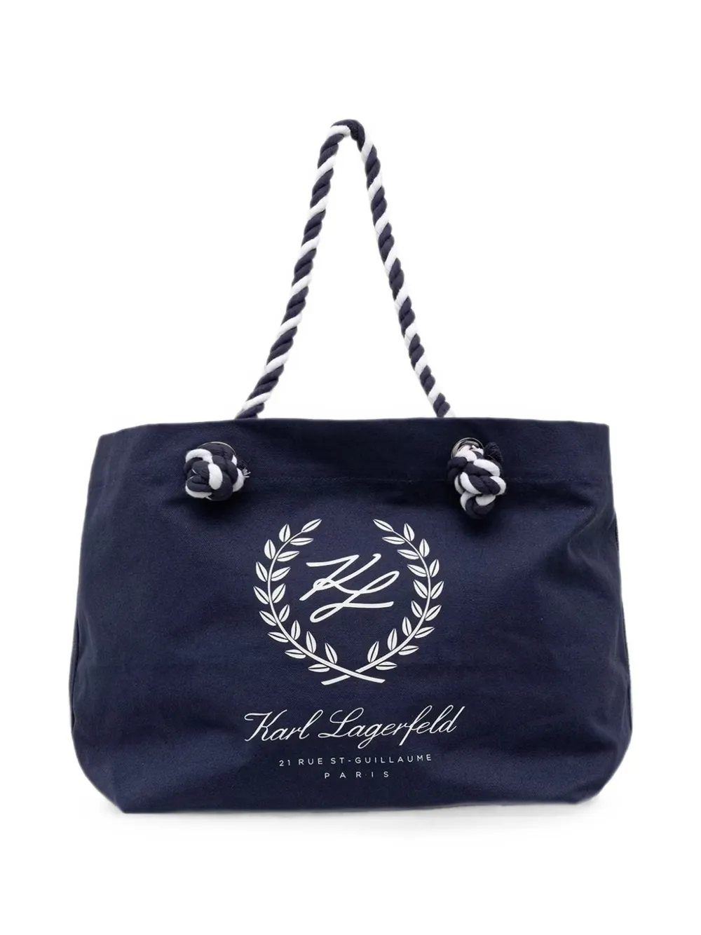 Karl Lagerfeld Borsa tote K/Hotel con stampa - Blu