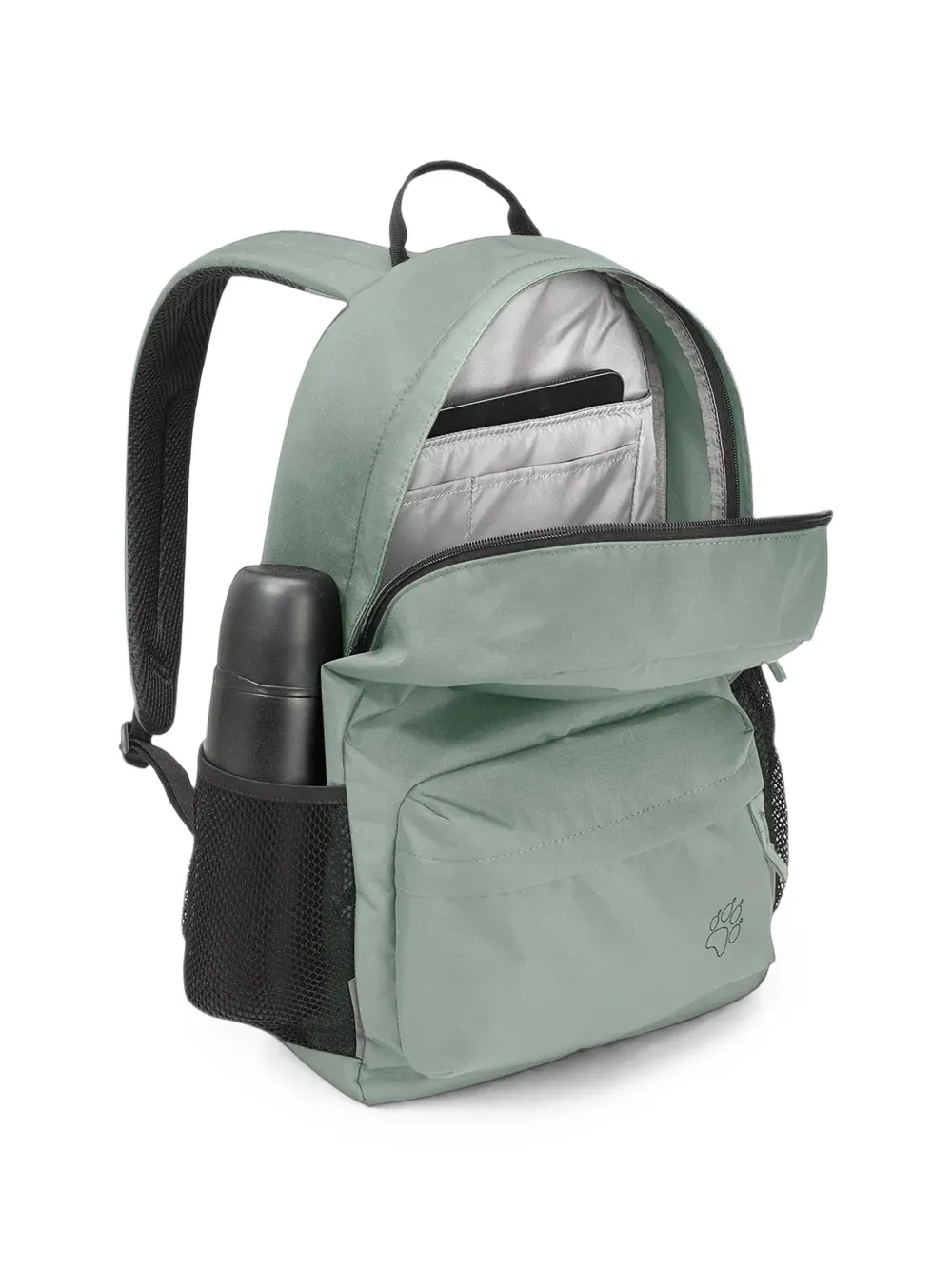 JACK WOLFSKIN Rebel Pack 25 rugzak met logo-print en ritssluiting rondom Groen