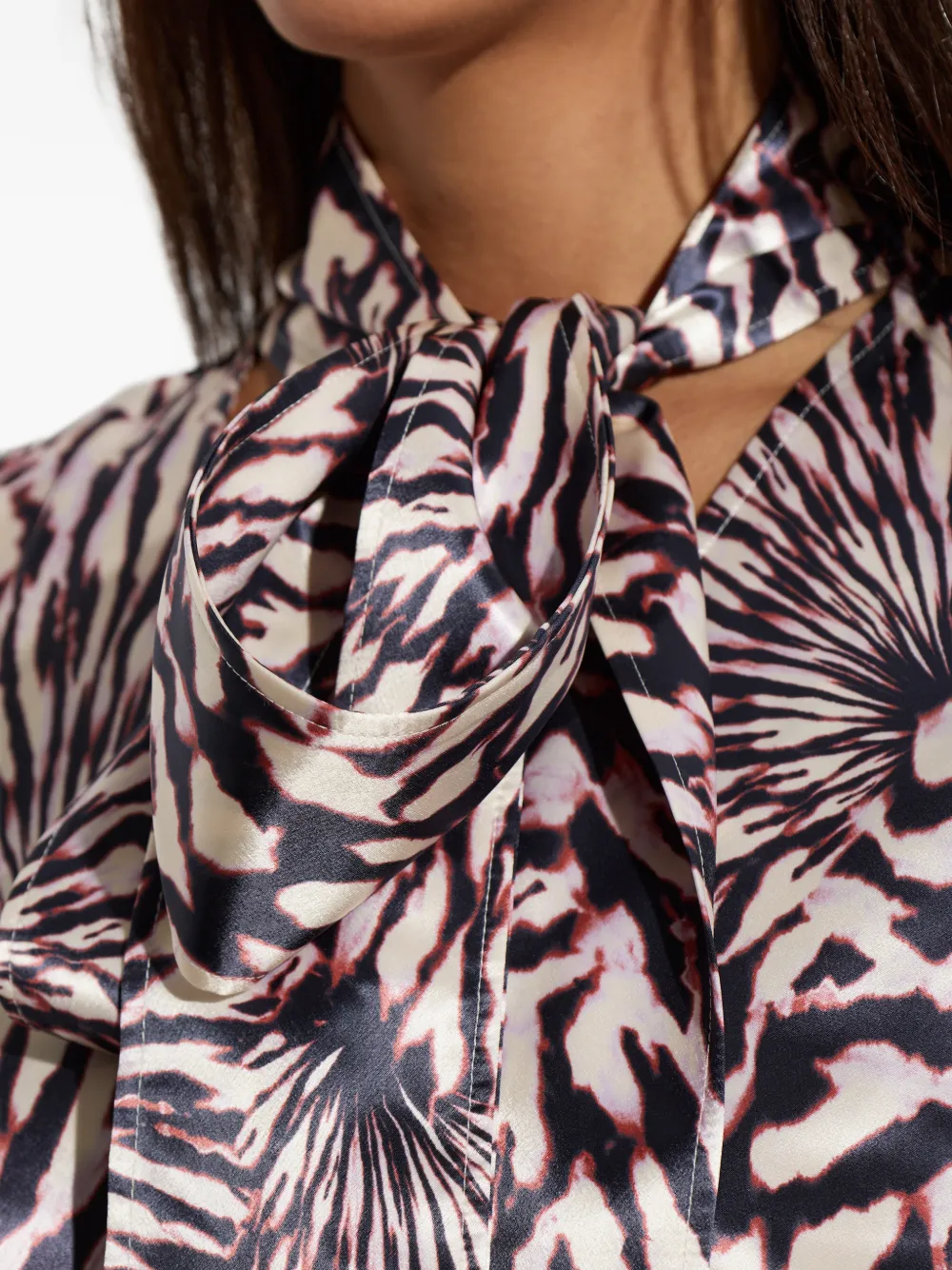 Ulla Johnson Jurk met abstracte print Roze