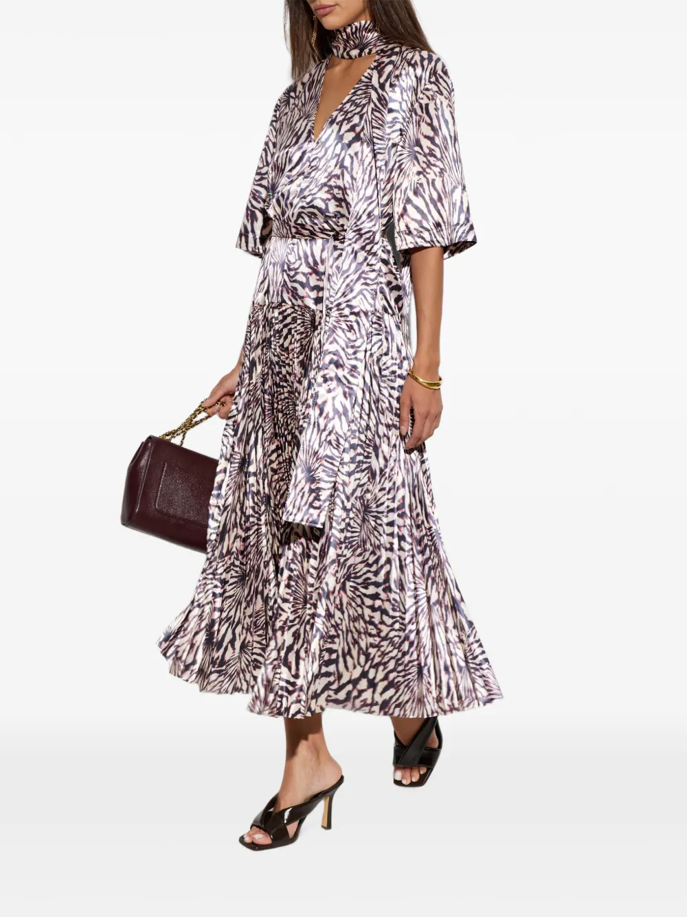 Ulla Johnson Jurk met abstracte print Roze