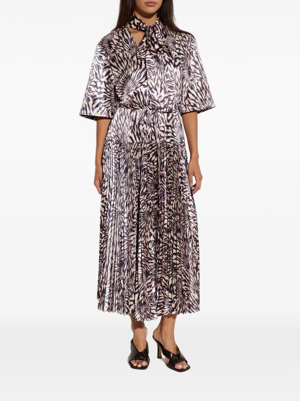 Ulla Johnson Jurk met abstracte print Roze