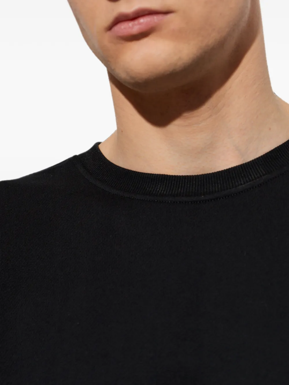Diesel S-NORM-AA5 sweater met geborduurd logo Zwart