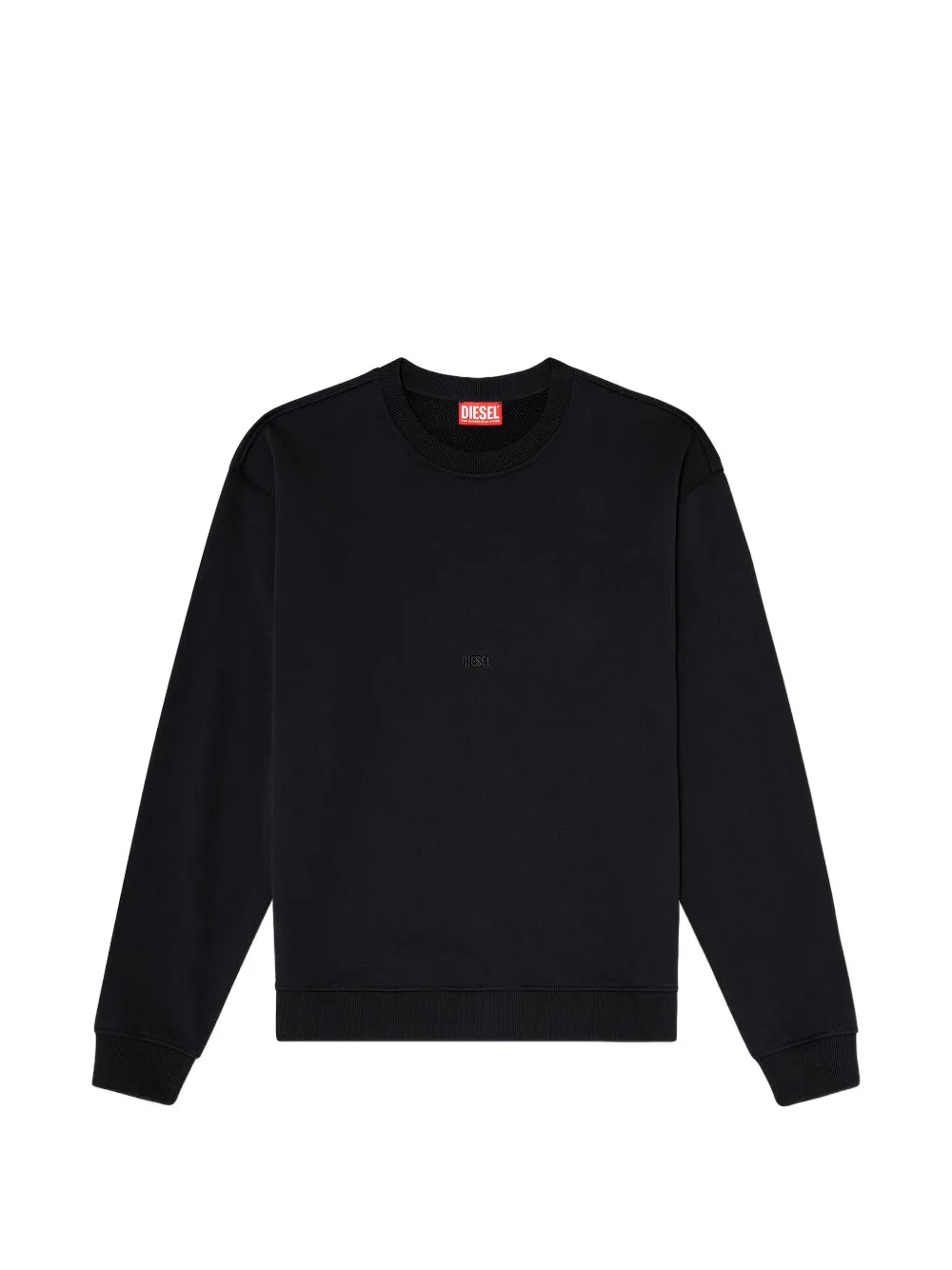 Diesel logo-embroidered sweater - Nero