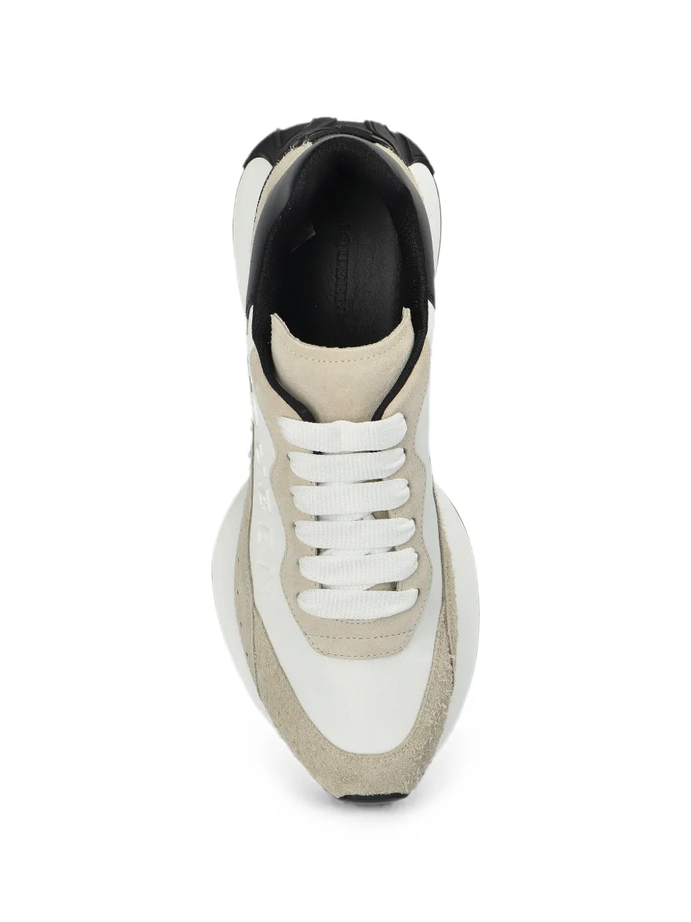 Alexander McQueen logo-embossed panelled sneakers Wit