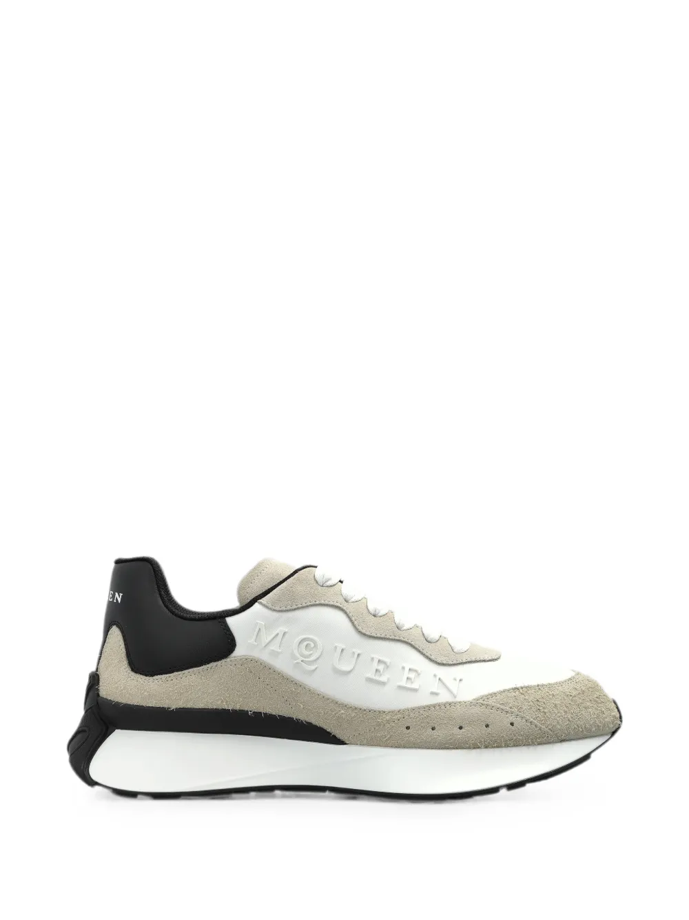 Alexander McQueen logo-embossed panelled sneakers Wit