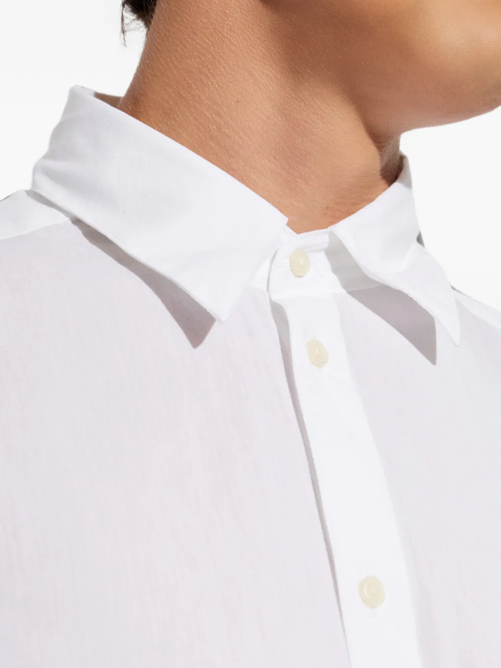 Diesel Overhemd met geborduurd logo Wit