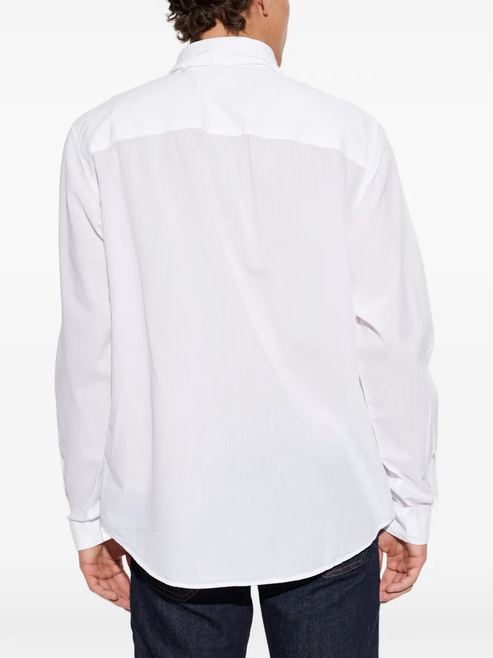 Diesel Overhemd met geborduurd logo Wit