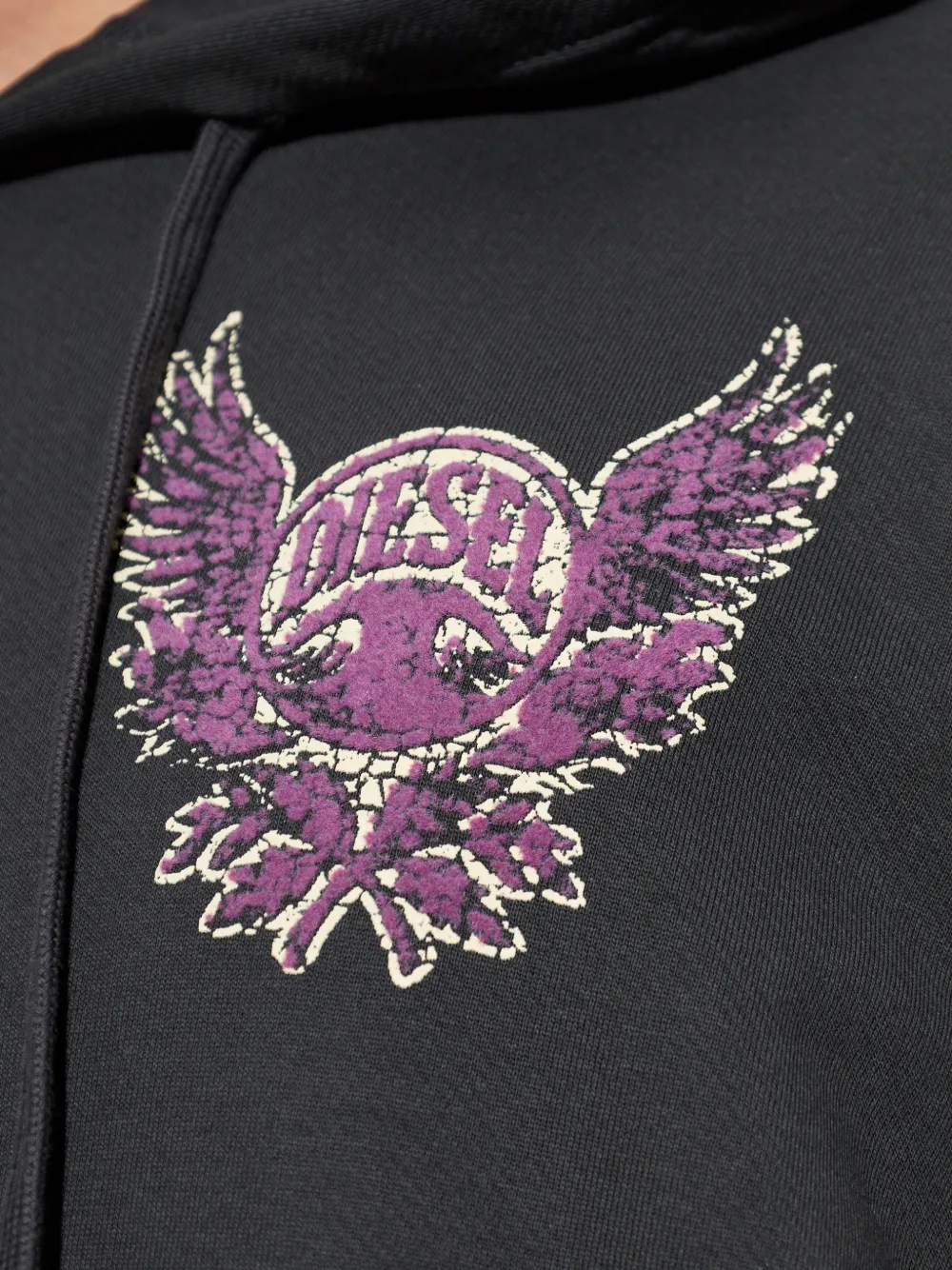 Diesel Hoodie met print Grijs