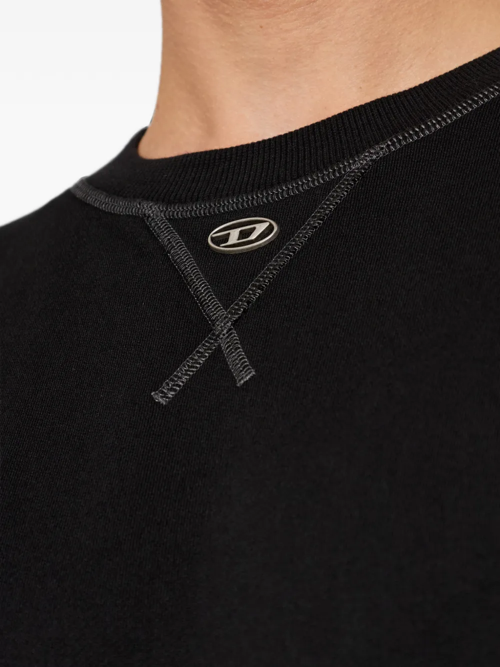 Diesel Trui met ronde hals Zwart