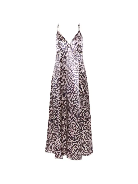 Ulla Johnson vestido largo con estampado abstracto y espalda abierta