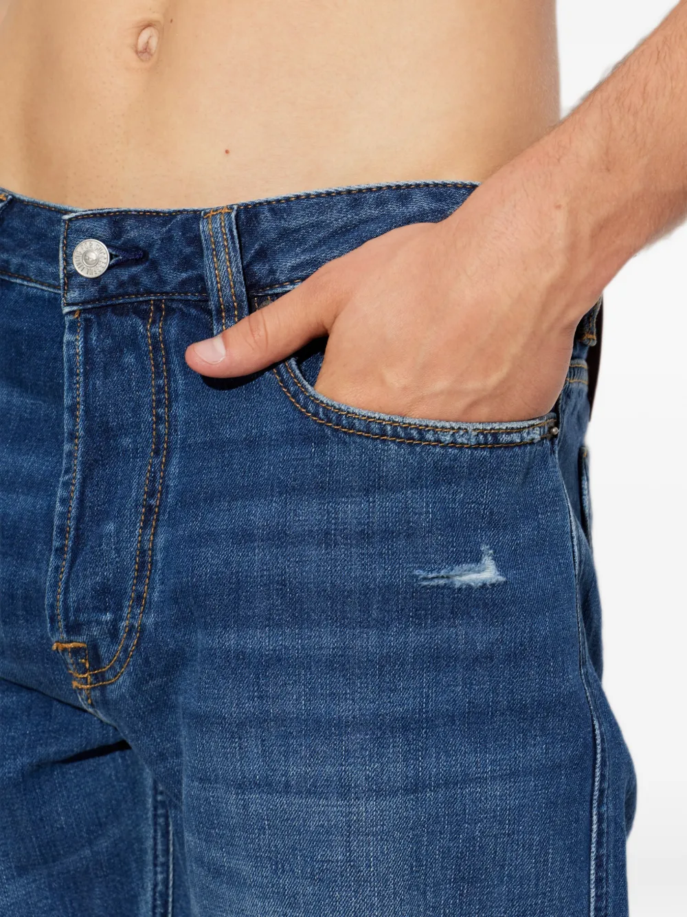Diesel 1980 D-Eeper gerafelde jeans Blauw