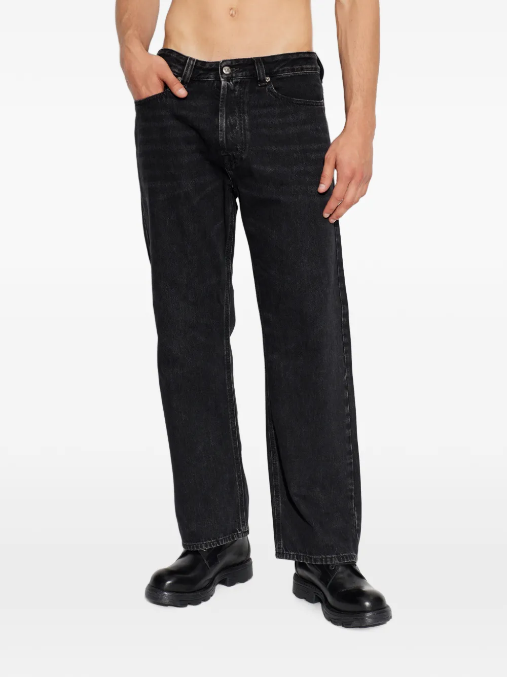 Diesel 1980 D-Eeper straight jeans Zwart