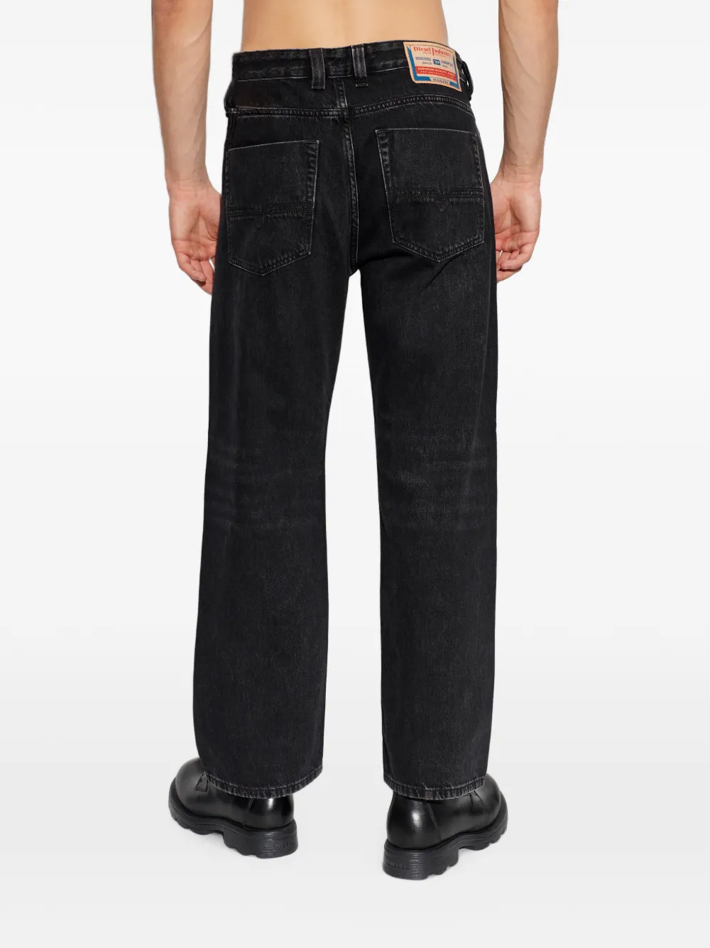 Diesel 1980 D-Eeper straight jeans Zwart