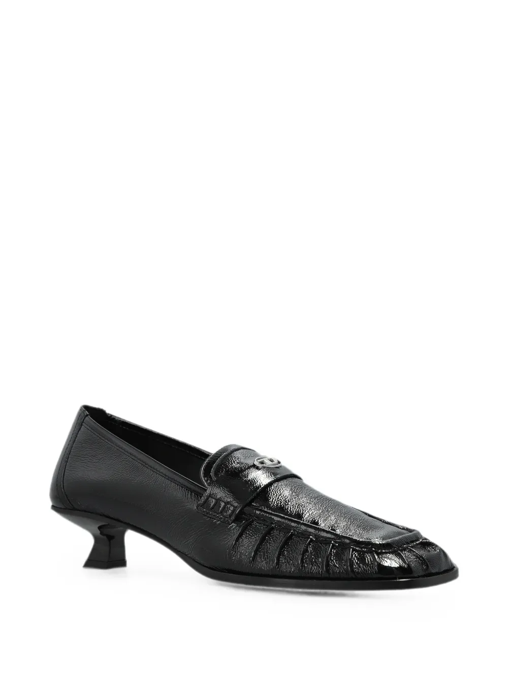 Diesel D-Amber lakleren pumps Zwart