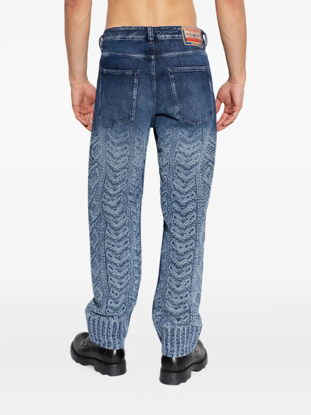 Diesel 2024 D-Macs-S8 jeans met print Blauw