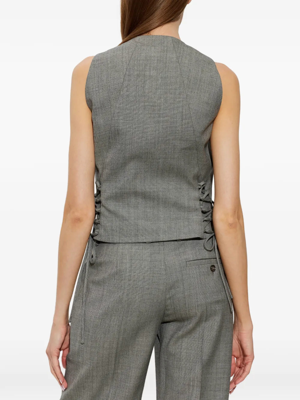 Alexander McQueen Hemd met asymmetrische afwerking Grijs