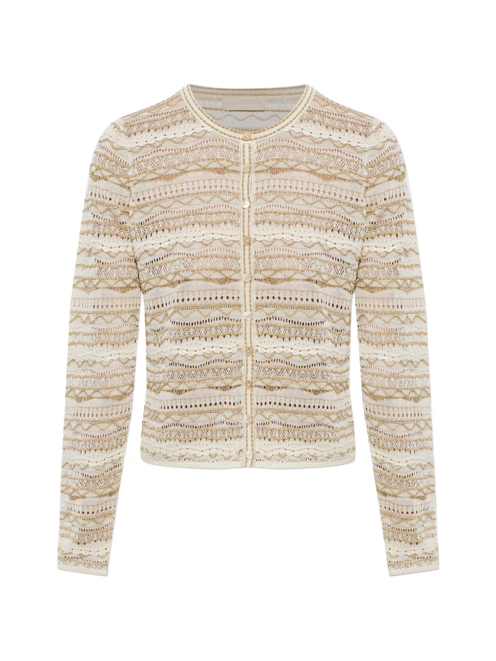 Ulla Johnson pointelle-knit button-up cardigan - Toni neutri