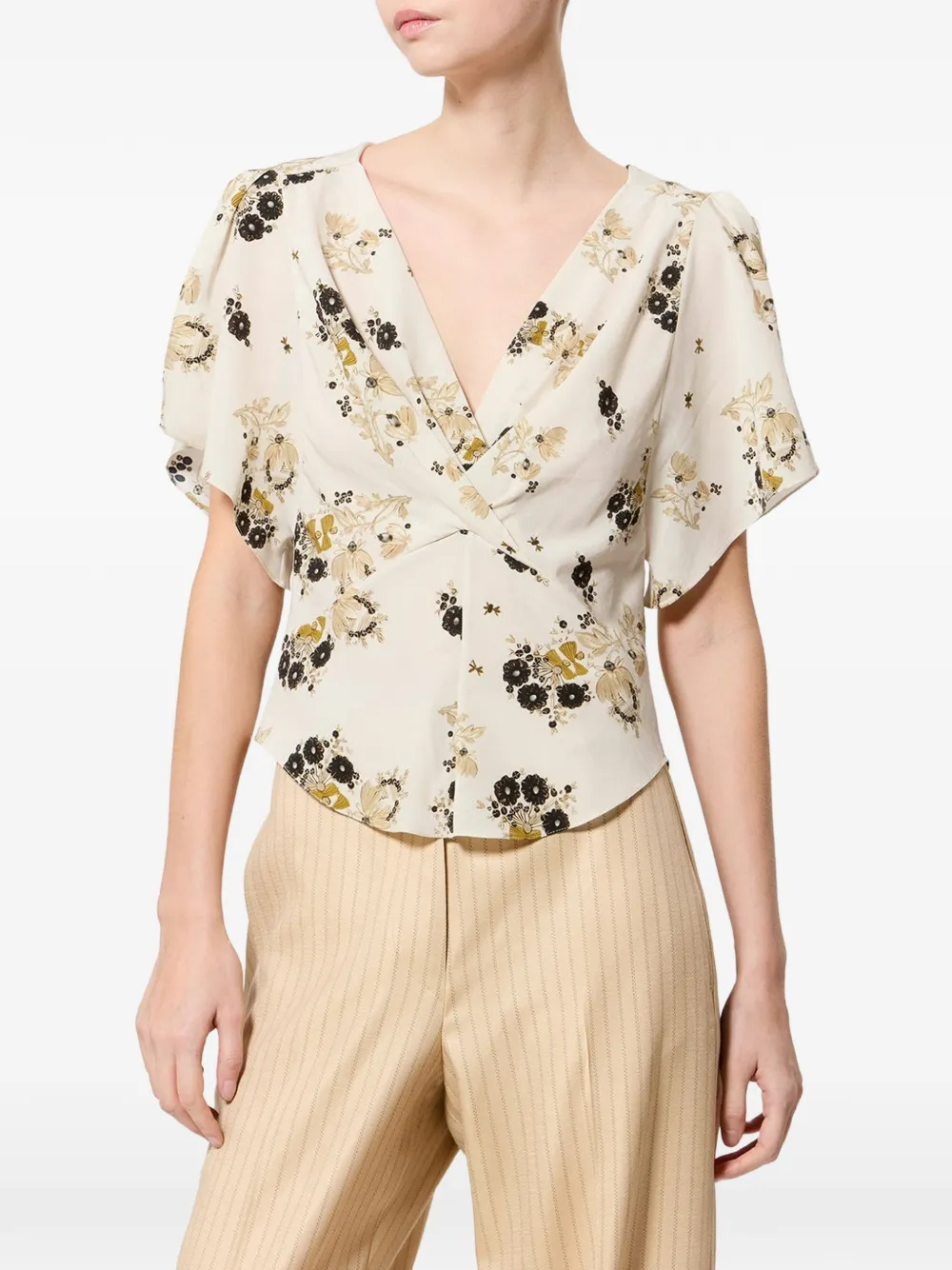 ISABEL MARANT Faljane top - Toni neutri