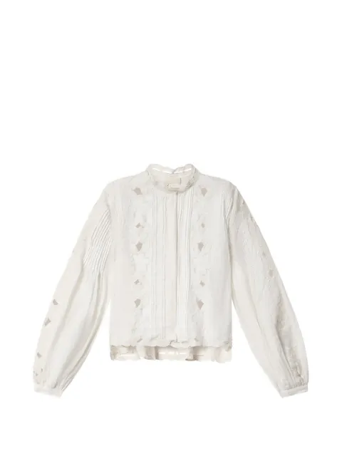 ISABEL MARANT Rubra embroidered ramie blouse