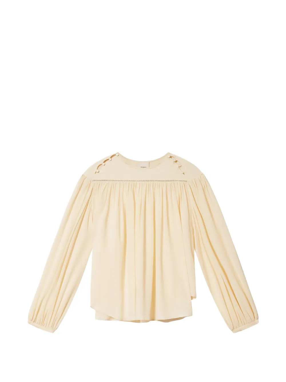 ISABEL MARANT Nuna silk fluid-fit blouse - Toni neutri