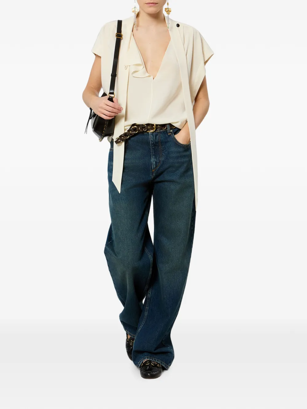 ISABEL MARANT Selena top Beige