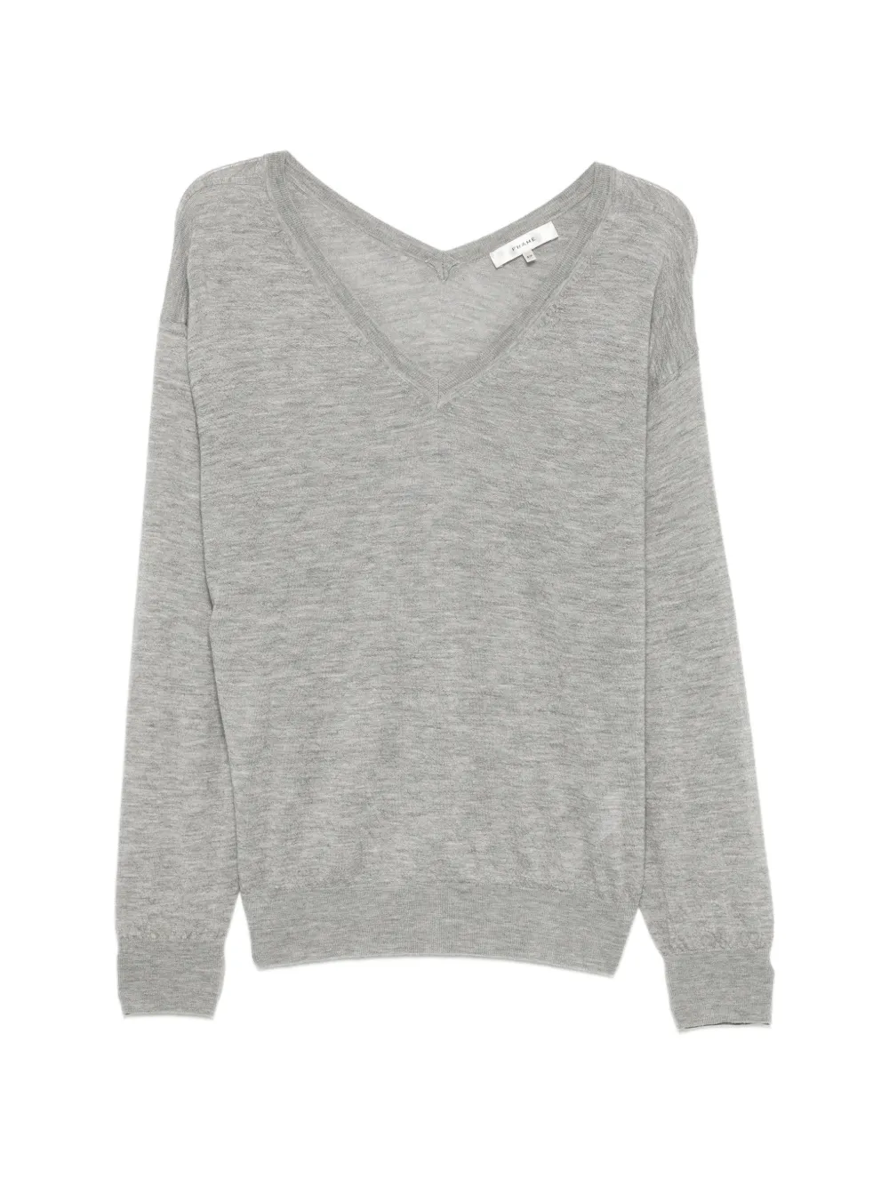 FRAME The Crinkle V-neck sweater - Grigio