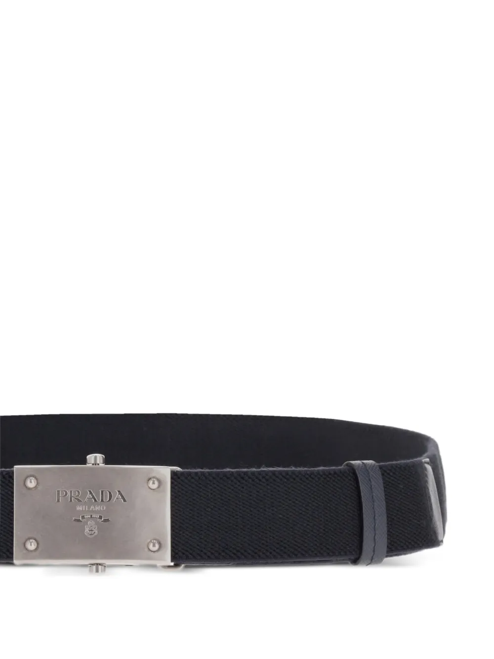 Prada Riem met logoplakkaat Blauw
