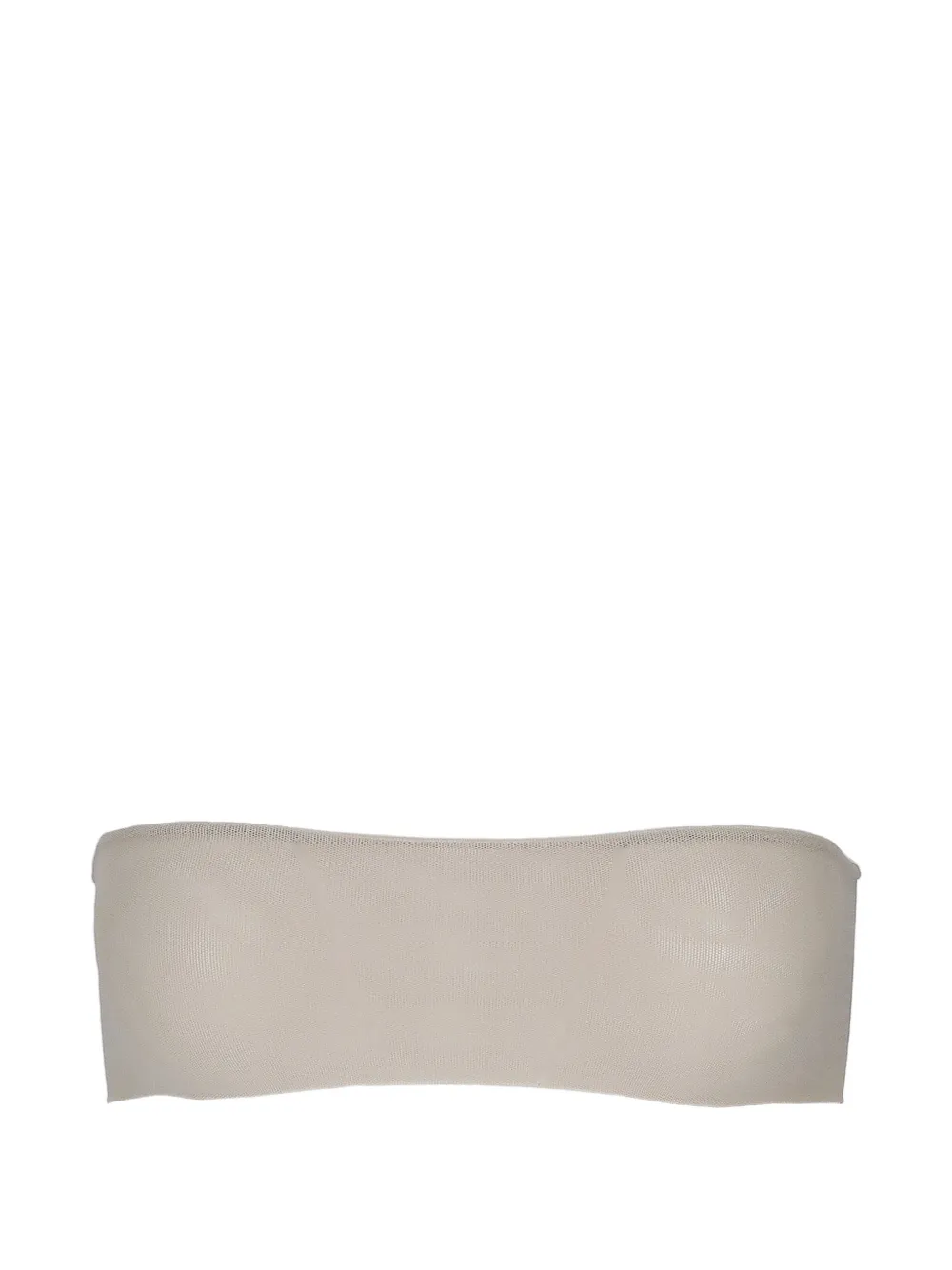 Rick Owens Bandeau top met doorzichtige afwerking Beige