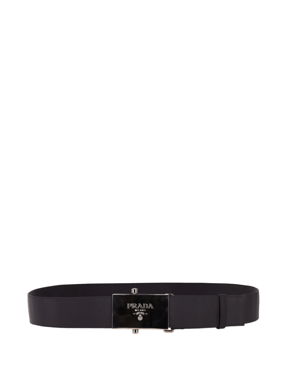Prada logo-plaque buckle belt - Nero