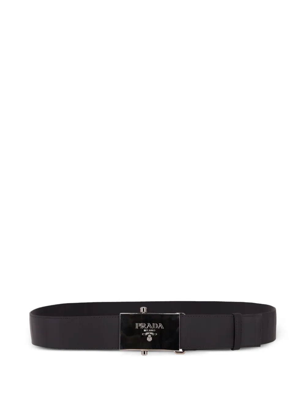 Prada logo-plaque buckle belt - Nero