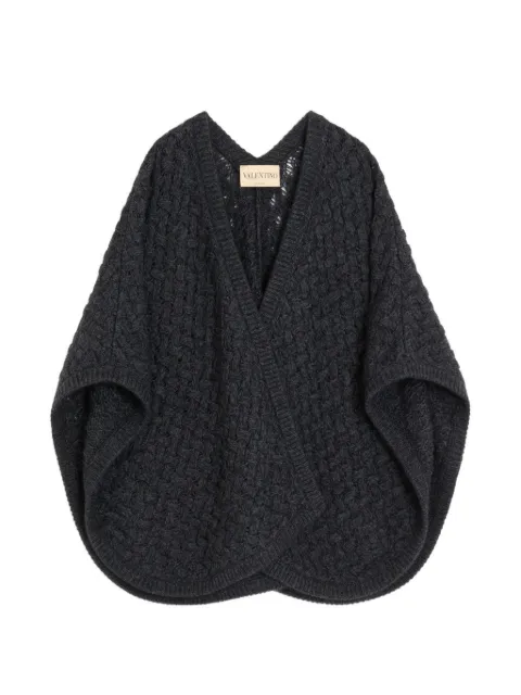 Valentino Garavani wool and mohair poncho