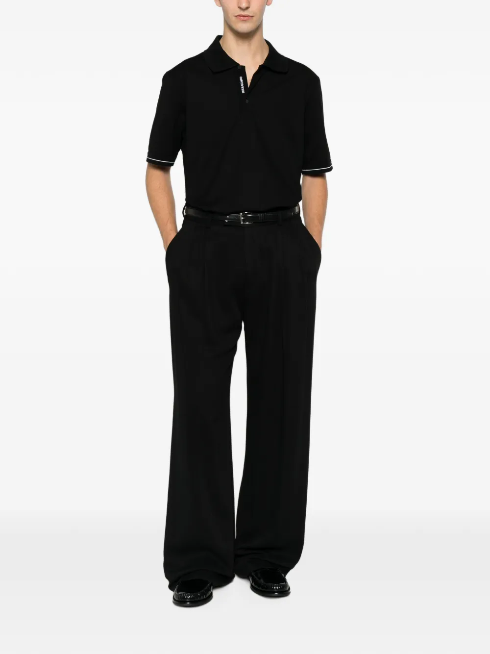 Ferragamo Poloshirt met korte mouwen Zwart