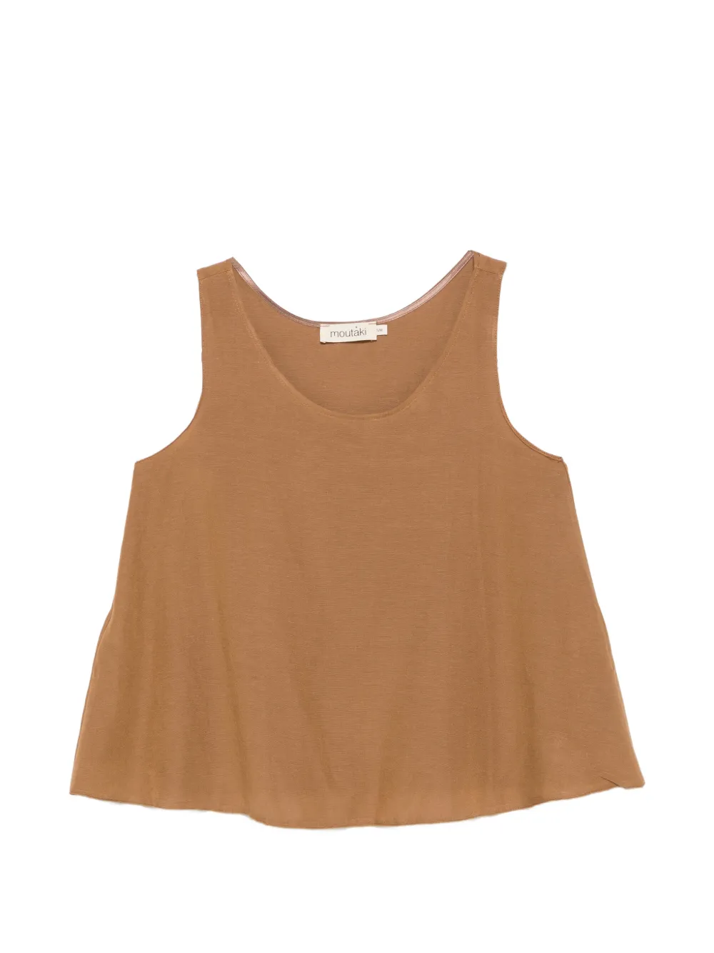 MOUTAKI scoop-neck flared blouse - Toni neutri