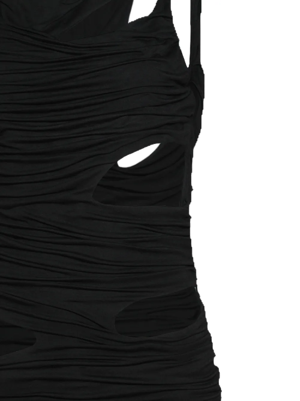  Di Petsa Vestido Midnight Fruncido - Negro 