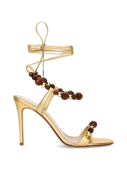 Gianvito Rossi Pandawa bead-embellished heeled sandals